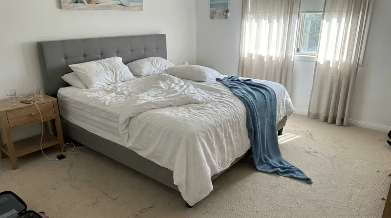 Bedroom before cleaning